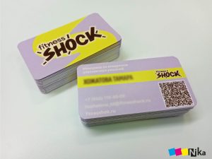 визитки Fitness shock